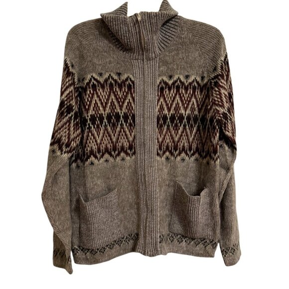 London Fog Cardigan SZ Medium Countryside Fall Winter Timeless Classic - Picture 4 of 4